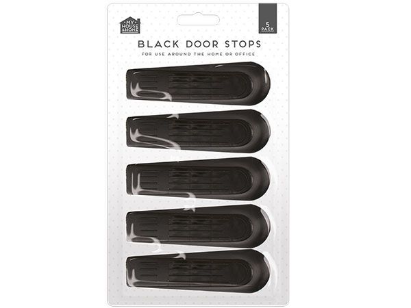 My House and Home -5 pack Black Door Stops