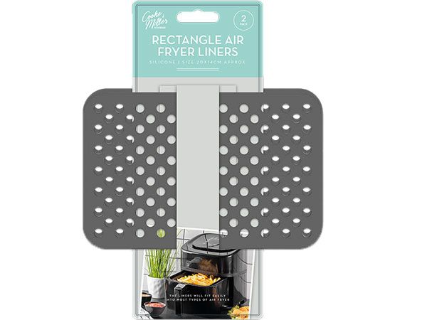 Cooke & Miller - Air Fryer Rectangular Silicone Liner, 20cm x 14cm