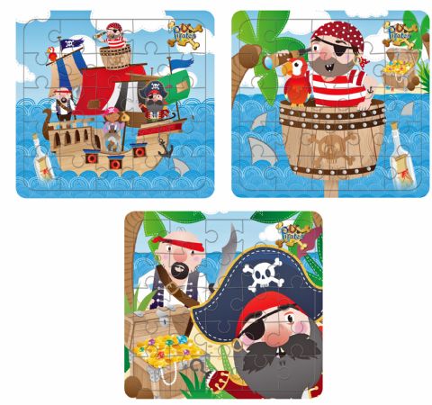 108x Assorted Pirate Puzzle