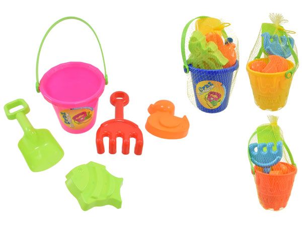 Wholesale childrens Beach Bucket Set | 5 Piece