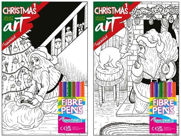 Christmas Velvet Poster Art Set - Selection 1