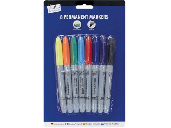Just Stationery 8pk Permanent Markers