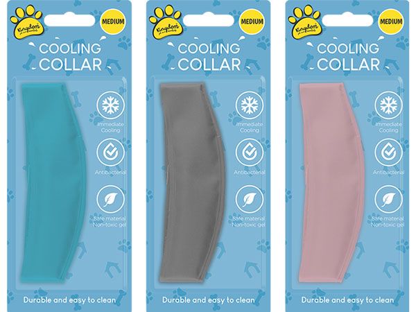 Kingdom - Pet Cooling Collar, MEDIUM, Assorted Colours Picked At Random