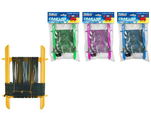 Nalu 8'' Crab Line With 2 Bait Bags. Assorted Picked At Random