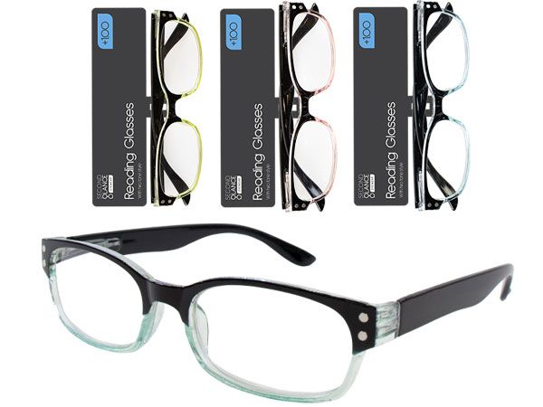 48x Second Glance 2 Tone Frame Rading Glasses In Assorted Strengths