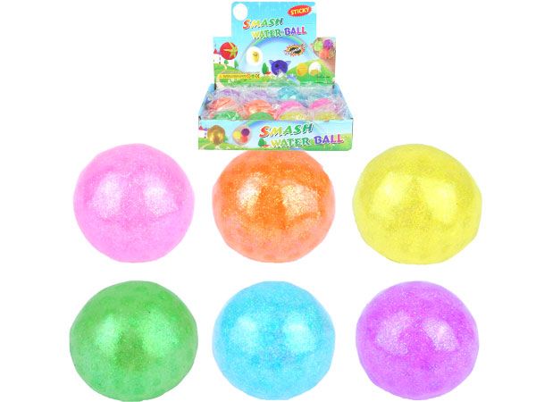 12x Glitter Water Squeeze Balls