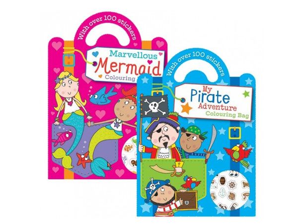 6x Colouring & Sticker Book with Handle (mto)