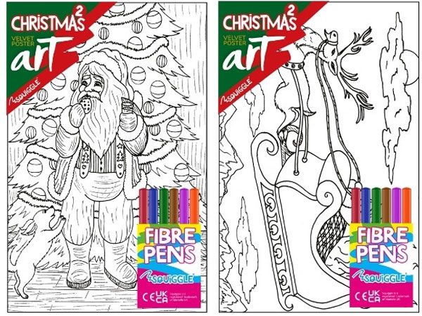 Christmas Velvet Poster Art Set - Selection 2